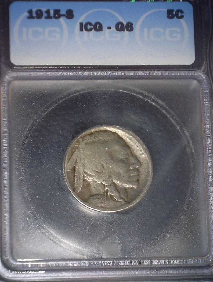 1915-S Buffalo Nickel, ICG G6, Tough Date, Issue Free - Image 1 of 4