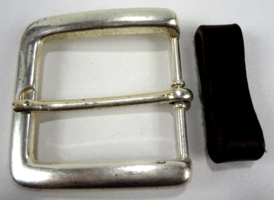 Womens Silver Colored Belt Buckle Plain 2 1/4" X 2 1/4" fits 1 1/2" belt - Image 1 of 2