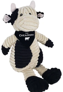 Unipak Bebé Vaca Peluche Crema Peluche Acanalado Juguete Negro Crema 12"" Regalo - Imagen 1 de 10