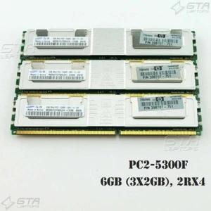 6GB (3x2GB) Samsung Server Memory Ram 2Rx4 PC2-5300F M395T5750GZ4-CE66 - Picture 1 of 2