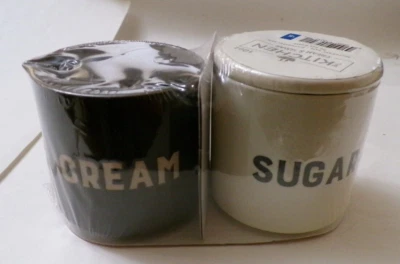 The Kitchen Brand Cream & Sugar Containers, 3" Tall, 3" Wide, New (TK-4) - Image 1 of 4