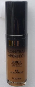 Milani Foundation Concealer- #12 Spiced Almond - Perfect 2-in-1 - Picture 1 of 5