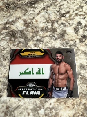 2024 Topps Chrome UFC - International Flair #IFL-1 Amir Albazi - Image 1 of 2