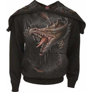 BREAKING OUT - Split Zip Hoody Black - Picture 1 of 7