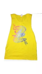 ZUMBA ZLove Yellow Instructor Tank Top Shirt Med - Picture 1 of 4