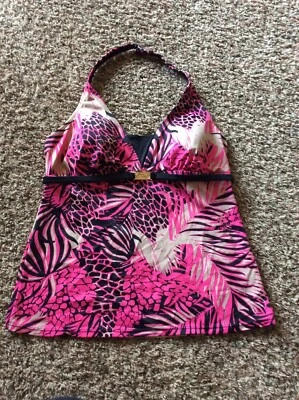 Camiseta Tankini Tropical Escape Talla 14 Usada en Excelente Condición Foto 1 de 4