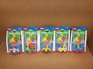 VINTAGE 1987 SESAME STREET PLAYSKOOL MINI MUPPET MOTORCADE DIE-CAST 5 CAR LOT - Picture 1 of 6