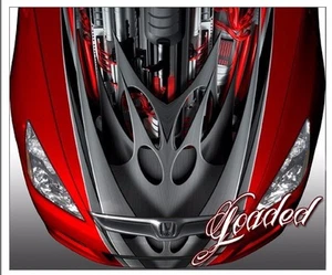 Race car truck hood wrap vinyl graphic decal style loaded - Bild 1 von 6