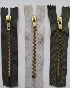 METAL ZIPS 10CM FREE DELIVERY UK - Picture 1 of 1