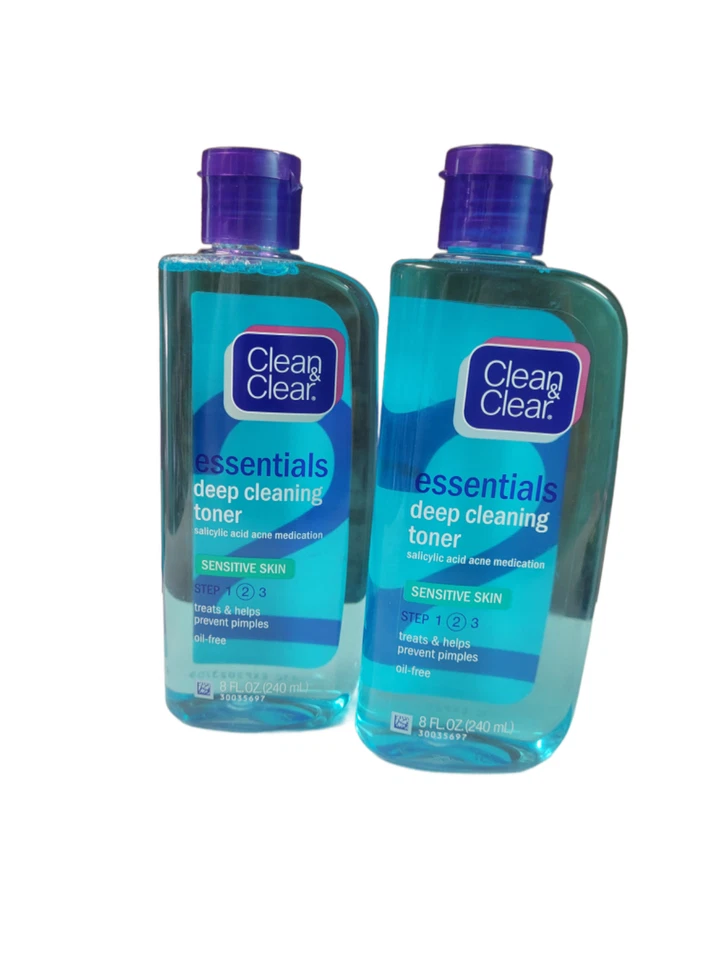 Clean & Clear Essentials Deep Cleaning Toner 8oz 381370033776t333