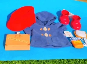 BUILD A BEAR Paddington Bear Coat Hat Marmalade Red Boots & Suit Case BNWT - Picture 1 of 6