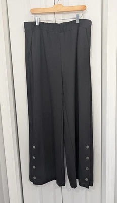 Universal Standard Women's Size Medium Black Pants Wide Leg - Image 1 of 4