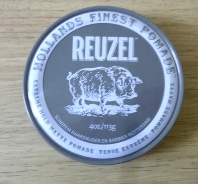 Reuzel - Extreme Hold Matte Pomade, full size 4oz/113g.