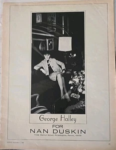 Traje de mujer George Halley para Nan Duskin 1962 anuncio vintage - Imagen 1 de 1