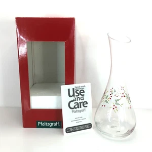 Vintage Pfaltzgraff Winterberry Glaskaraffe, Dekanter Weihnachtsgeschirr Neu - Bild 1 von 19