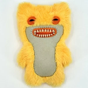 SELTENE EDITION Fuggler lustiges hässliches Monster 12 Zoll gelb Plüsch orange Augen unbeholfener Bär - Bild 1 von 9