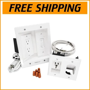 Ultimate Wall Cable Pass Through Kit for Organized Home Entertainment Setup - Afbeelding 1 van 8