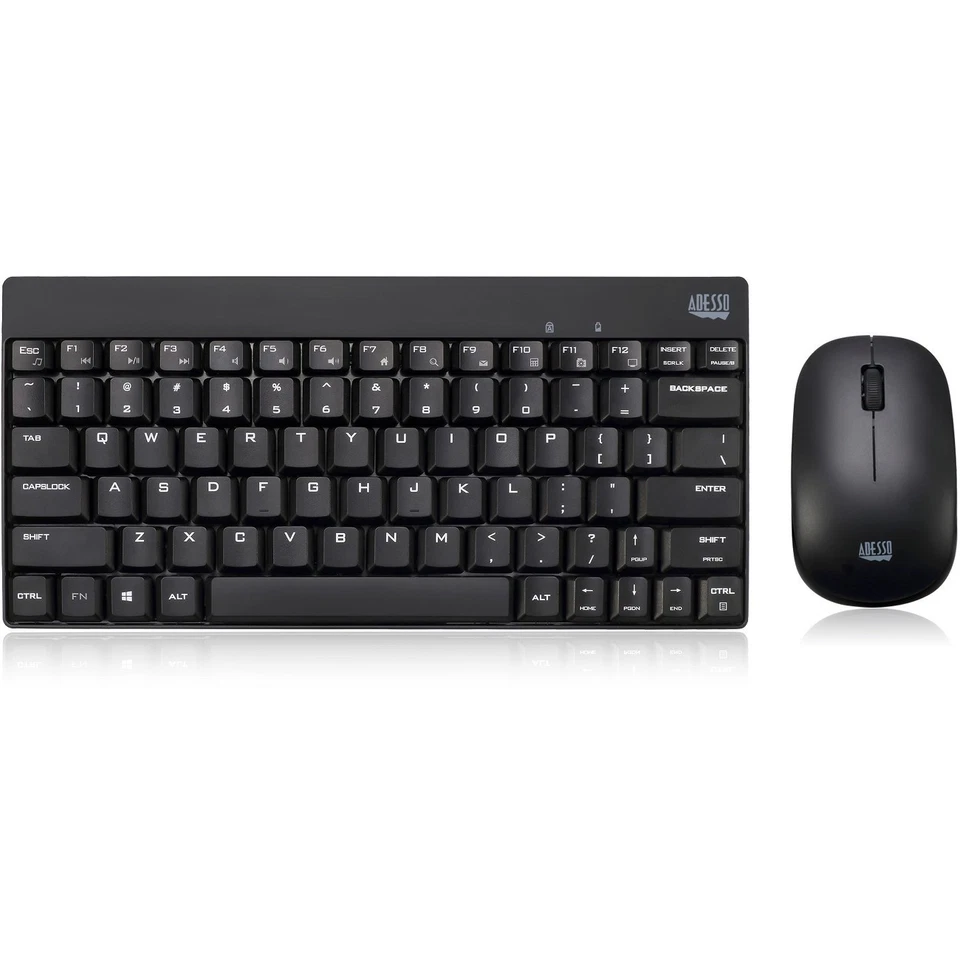 Adesso WKB-1100CB - Wireless Spill Resistant Mini Keyboard & Mouse Combo - Image 1 of 4
