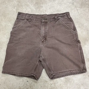 Carhartt B25 CHT Chocolate Duck Work Canvas Shorts Workwear DISTRESSED FADED Y2K - Bild 1 von 12
