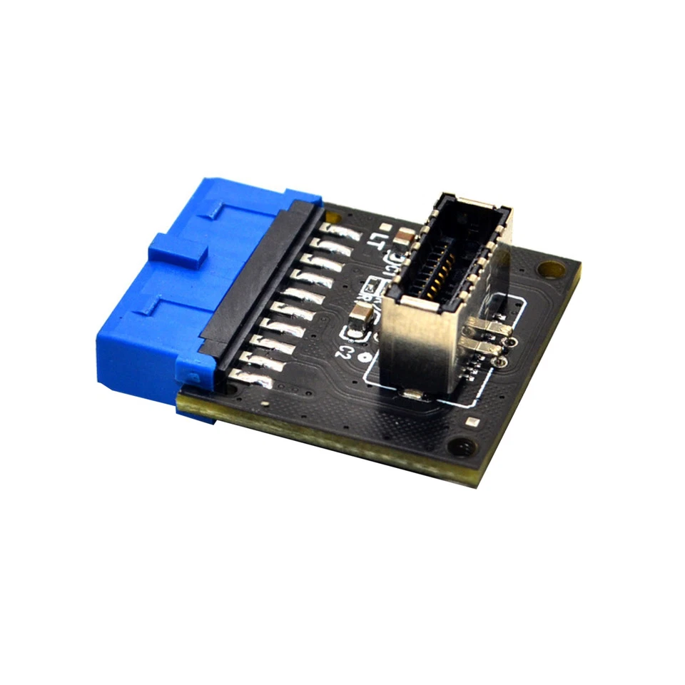 1Pcs Motherboard Expansion Card USB3.0 Front 19PIN to 3.1 TYPE-E 20PIN Adapter m - Image 1 of 4