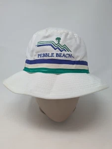 Vintage Fischerhut Kiesel Strand bestickt Logo Golf Made in USA ~ W3 - Bild 1 von 7