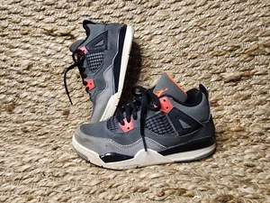 Jordan 4 Retro Mid Infrared Youth Größe 13,5C Schwarz Rot Schuhe Sneaker  - Bild 1 von 10