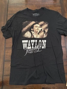 Waylon Jennings Graphic Shirt Men's XL Jim Marshall Official Licensed EUC - Picture 1 of 7
