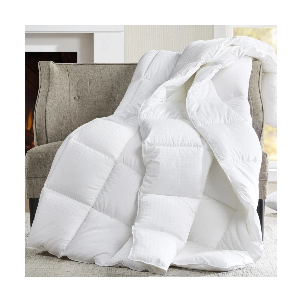CROSCILL King Comforter, Soft Cotton Comforters Dobby Top Design, Solid Rever... - Image 1 of 4