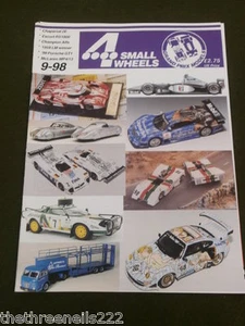 4 SMALL WHEELS - GRAND PRIX MODELS CATALOGUE - SEPTEMBER 1998 - Picture 1 of 1