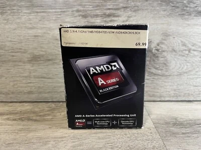 AMD A Series Black Edition A8-6600K Accelerated Processing Unit CPU New NOS - Image 1 of 4