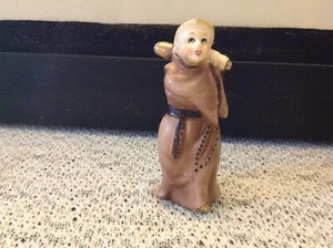 Vintage1950's Betson's MONK FRIAR Porcelain Figurine JAPAN holding bat Sports - Picture 1 of 3