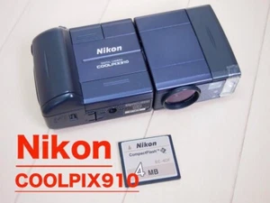 Nikon Coolpix 910 Compact Digital Camera Black Main unit only Used Japan Tested - Picture 1 of 12