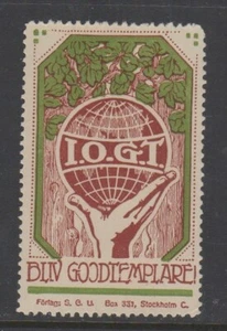 Swedish Charity Stamp, Swedish Temperance Society -NG - Picture 1 of 1