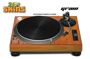 Skin Decal Sticker for Technics Quartz SL Turntable Pro Audio Mixer GRAIN - Picture 1 of 2