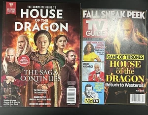 HOUSE OF THE DRAGON The COMPLETE GUIDE And Tv Guide Magazines Together - Picture 1 of 3