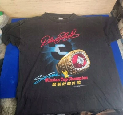 Camisa De Colección Años 90 Dale Earnhardt Nascar 6 Time Winston Champion XL Puntada Única Foto 1 de 4