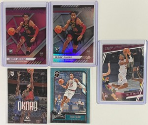 2020-21 Panini Chronicles Issac Okoro Pink XR Holo Rookie + 4 Base RC (Set of 5)