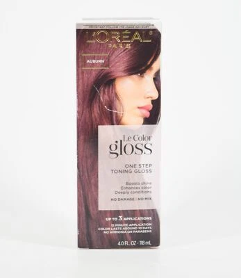 L'Oreal Le Color Gloss One Step Toning AUBURN Boosts Shine No Damage/Mix 4.0 OZ - Image 1 of 3