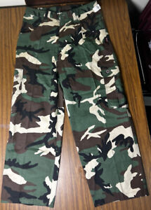 Vintage Interstate Mens Camo Pants Size 36 Brown Cargo USA new without tags