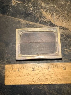 Print Block “ Border Frame “ Brass Face #3 - Image 1 of 4