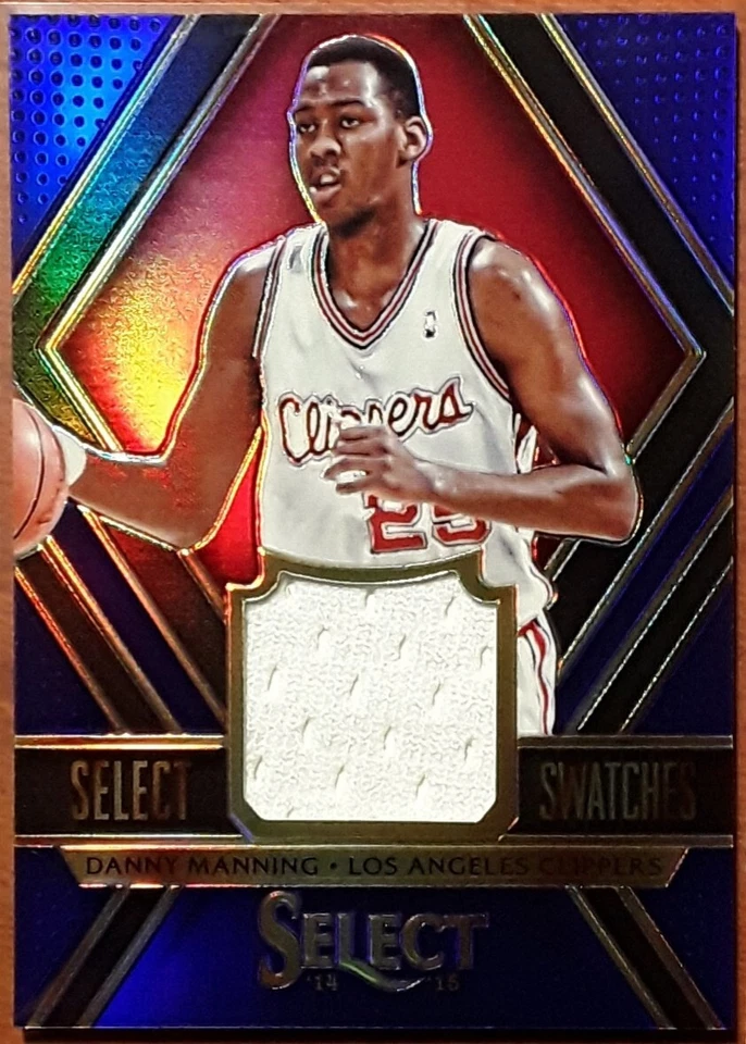 2015-15 Panini Selct Swatches DANNY MANNING Purple Prizm /99 - Image 1 of 2