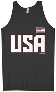 Camiseta sin mangas Threadrock para hombre de la selección nacional de EE. UU. deportes de EE. UU. - Imagen 1 de 7