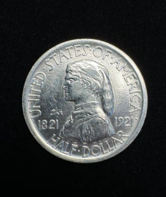 1921 2x4 Missouri Commemorative Half Dollar Cleaned - Image 1 of 2