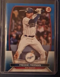 2023 Bowman Base Blue #82 Freddie Freeman /150 - Picture 1 of 2