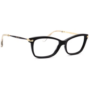 Gafas Jimmy Choo 96 7VH pulidas negras/doradas marco ojo de gato Italia 52[]15 140 - Imagen 1 de 6