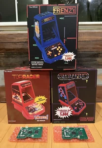 New Kickstarter Coleco Revival Mini Arcade Lot of 3 Top Racer Frenzy Berserk - Picture 1 of 3