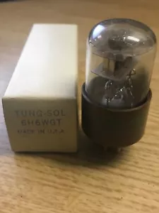 Tubo de vacío 6H6WGT JAN Tung-Sol nuevo en caja probado fuerte (más disponible) - Imagen 1 de 1