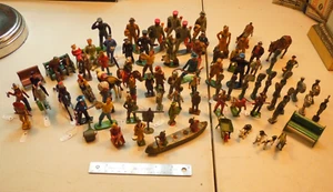 GRAN COLECCIÓN DE OCHENTA Y DOS SOLDADOS Y CABALLOS DE JUGUETE EN SU MAYORÍA BRITÁNICOS DE COLECCIÓN - Imagen 1 de 24