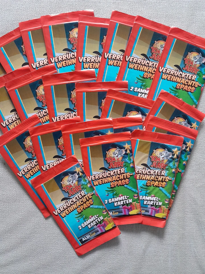 22 Tüten Sammelkarten TOM & JERRY Weihnachtsspass Adventskalender - Bild 1 von 1