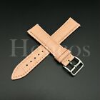 16-22 Mm Watch Band Strap Pink Genuine Leather Quick Release Fits For Tissot Usa